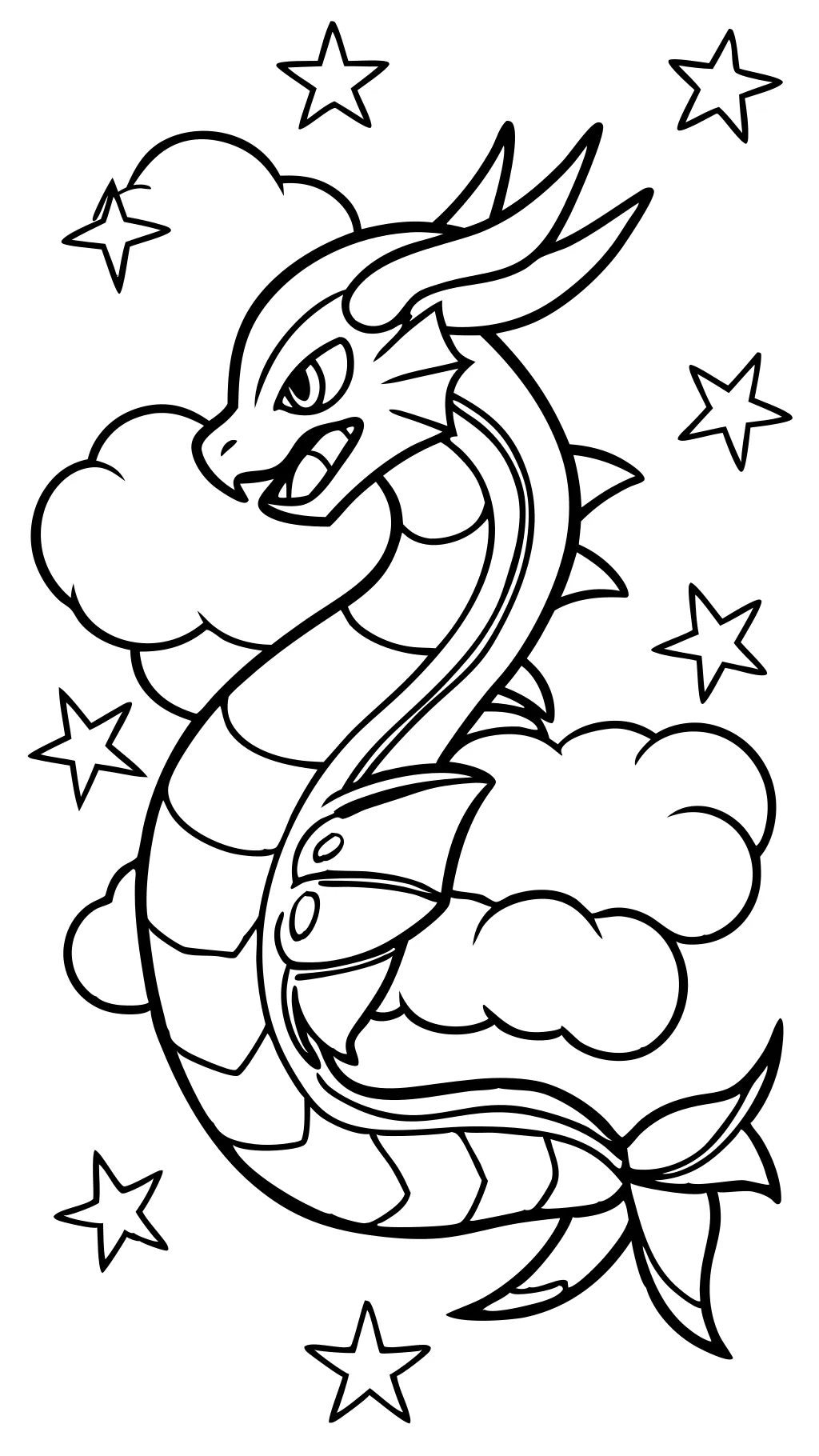 rayquaza coloring page